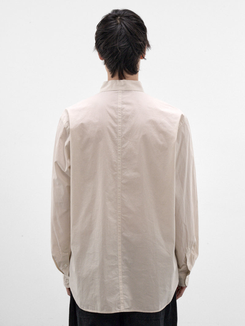 Beige Cotton Oversized Shirt (BLAGLM0401-BEIGE)