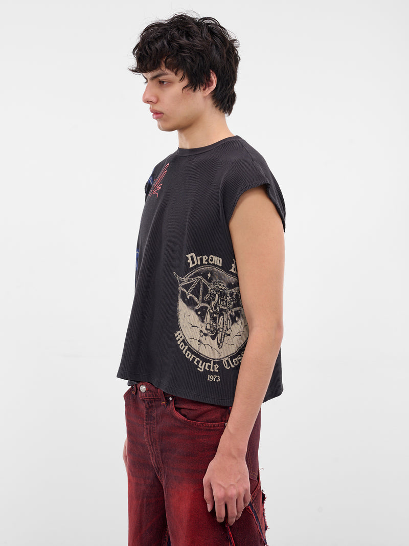 Black Bloody Rose Chopper Tank (BLOODY-ROSE-CHOPPER-BLACK)