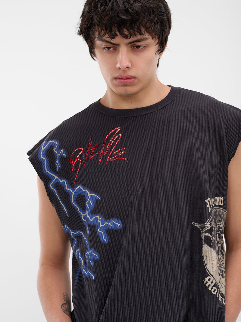 Black Bloody Rose Chopper Tank (BLOODY-ROSE-CHOPPER-BLACK)