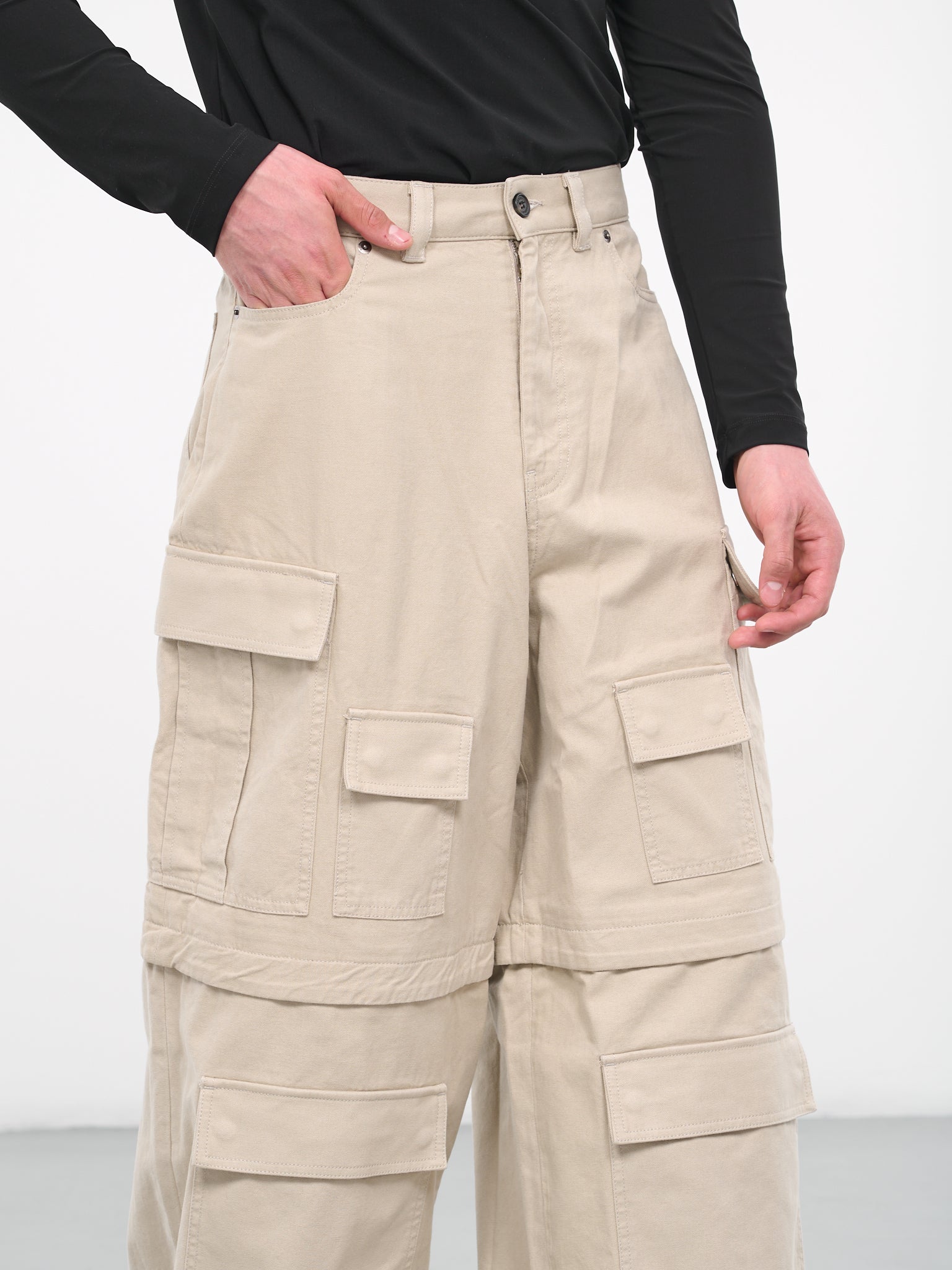 Rave Cargo Pants (BMCF010-FAB001-6200-STONE-NO-C)