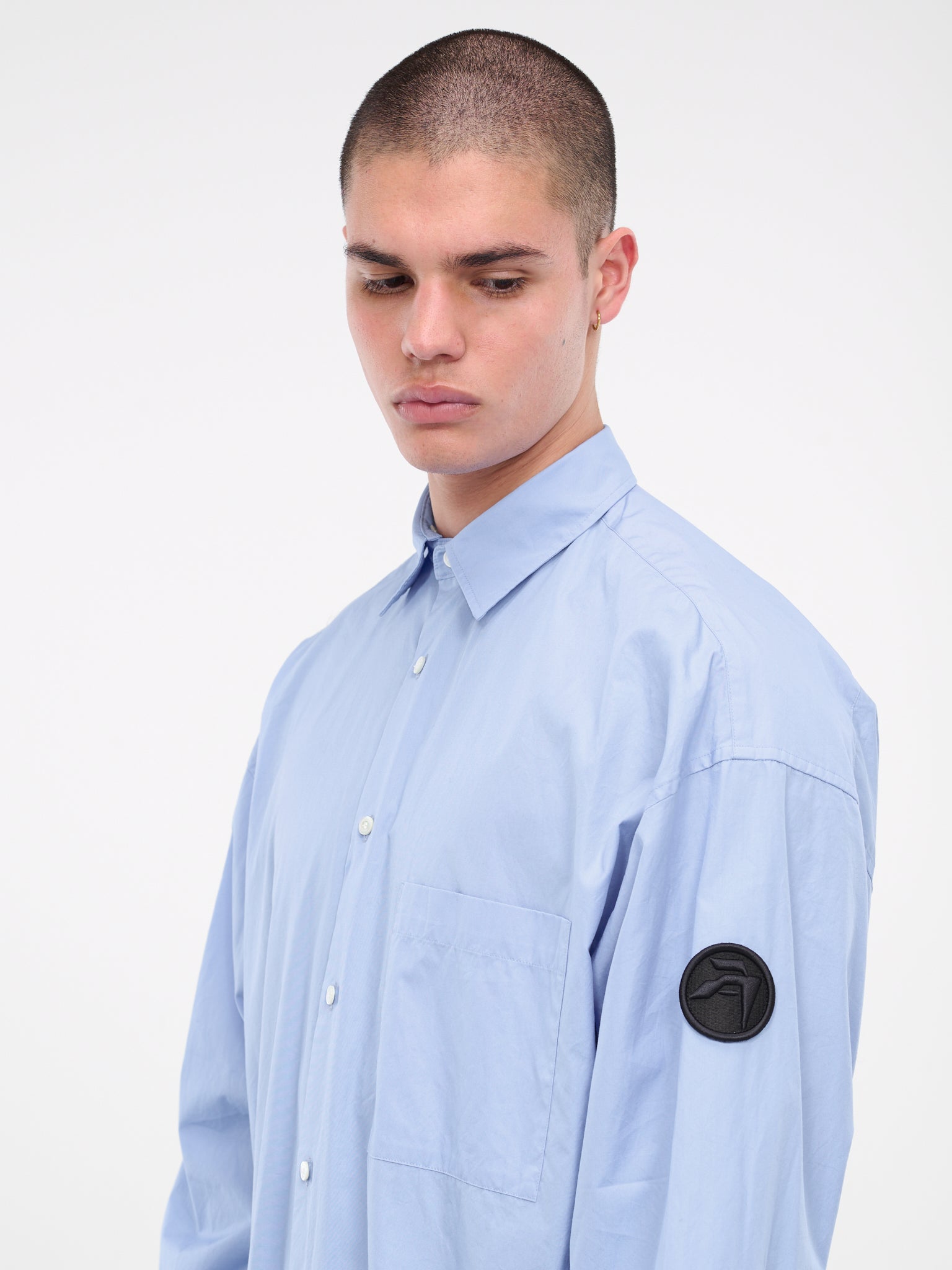 Logo Patch Shirt (BMGA084-FAB001-4100-BALLAD-BLU)