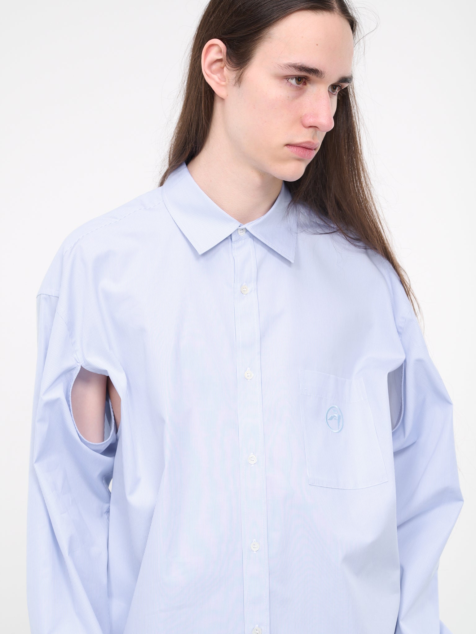 Striped Armhole Shirt (BMGE002-FAB0024400-BLUE)