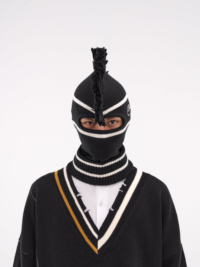 Fringe Knit Balaclava (BMLC001-KNI001-TAP-SHOE)