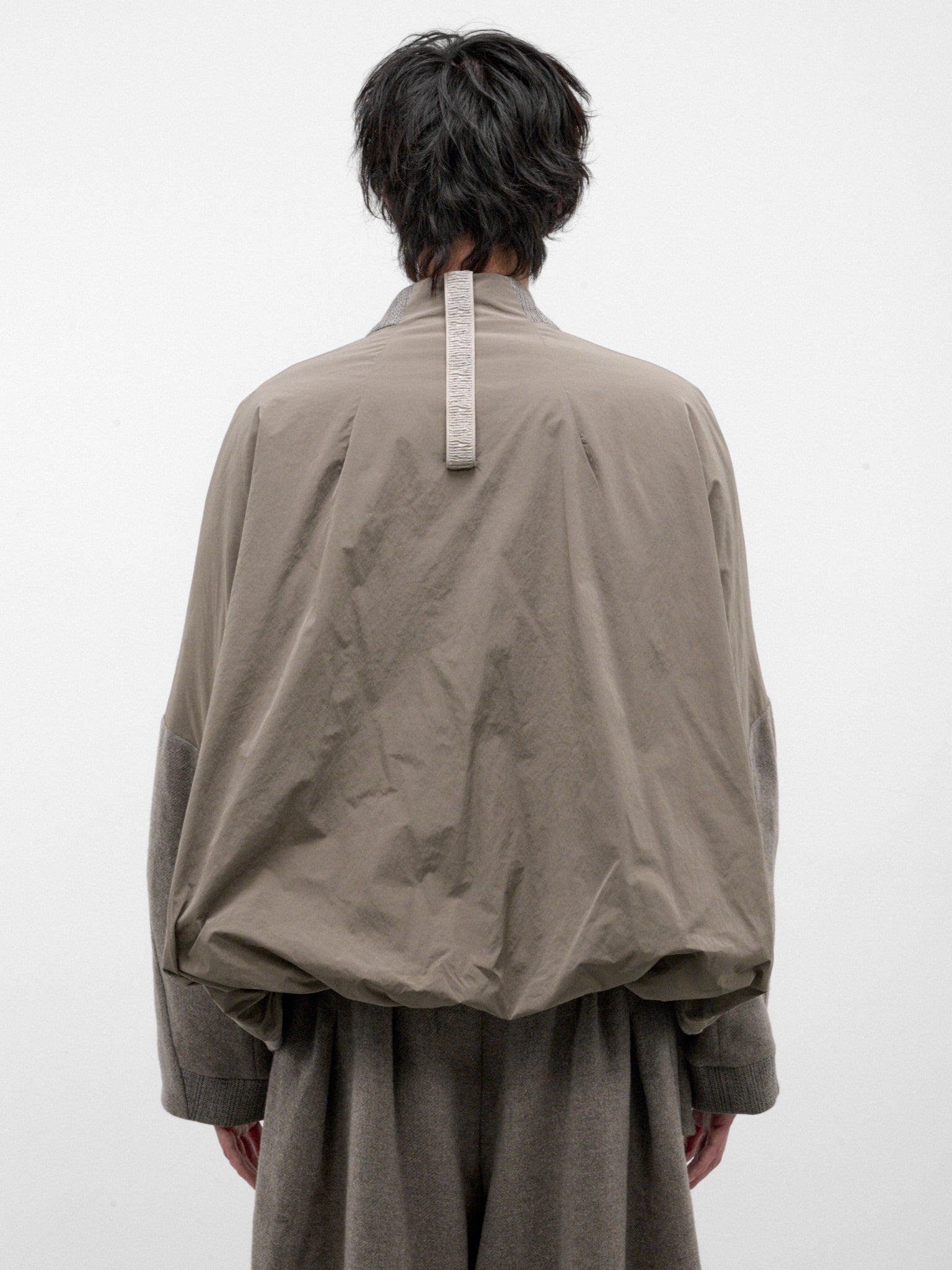 Gray Wool Bombeo Jacket (BOMBEO-GREIGE-GREY)