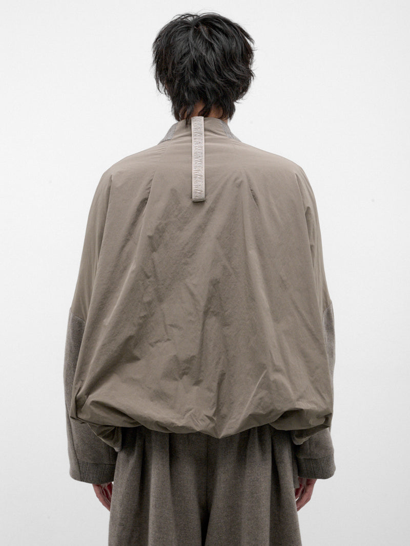 Gray Wool Bombeo Jacket (BOMBEO-GREIGE-GREY)