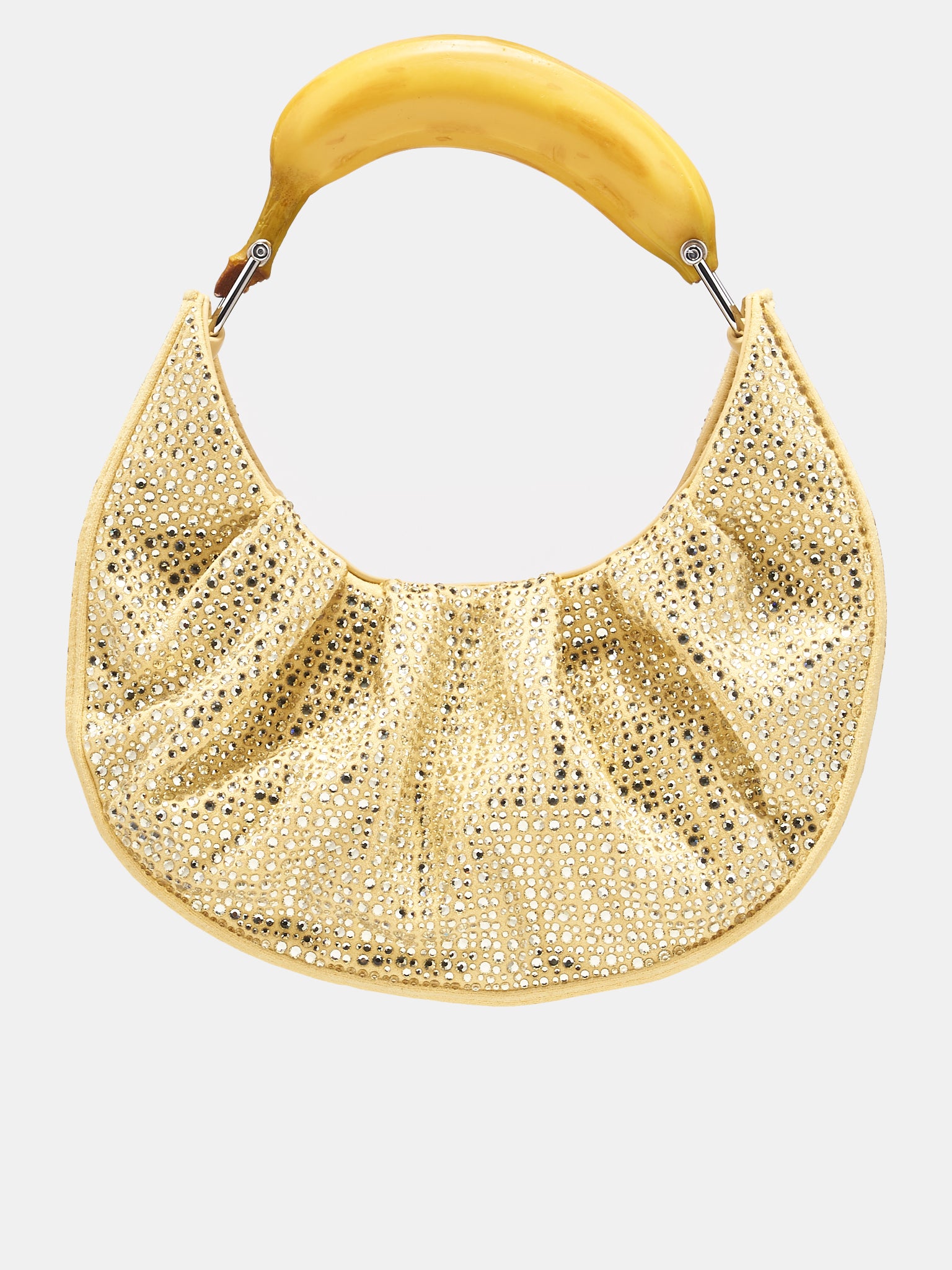 Rhinestone Banana Hobo Bag (BR003-700-YELLOW)