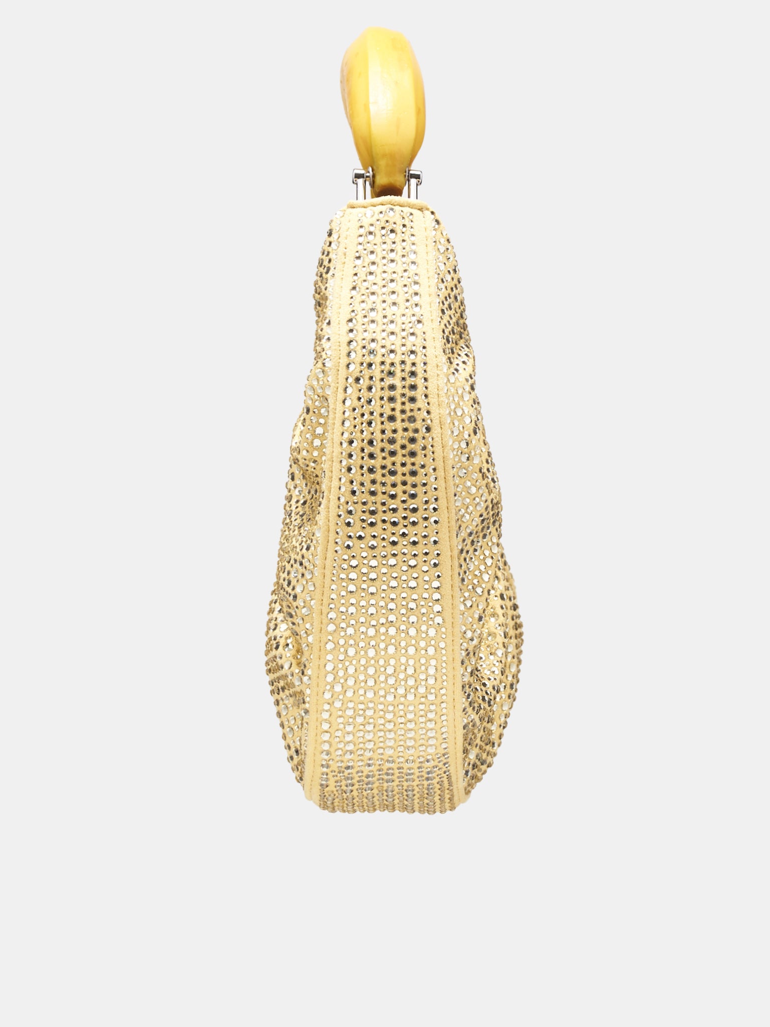 Rhinestone Banana Hobo Bag (BR003-700-YELLOW)