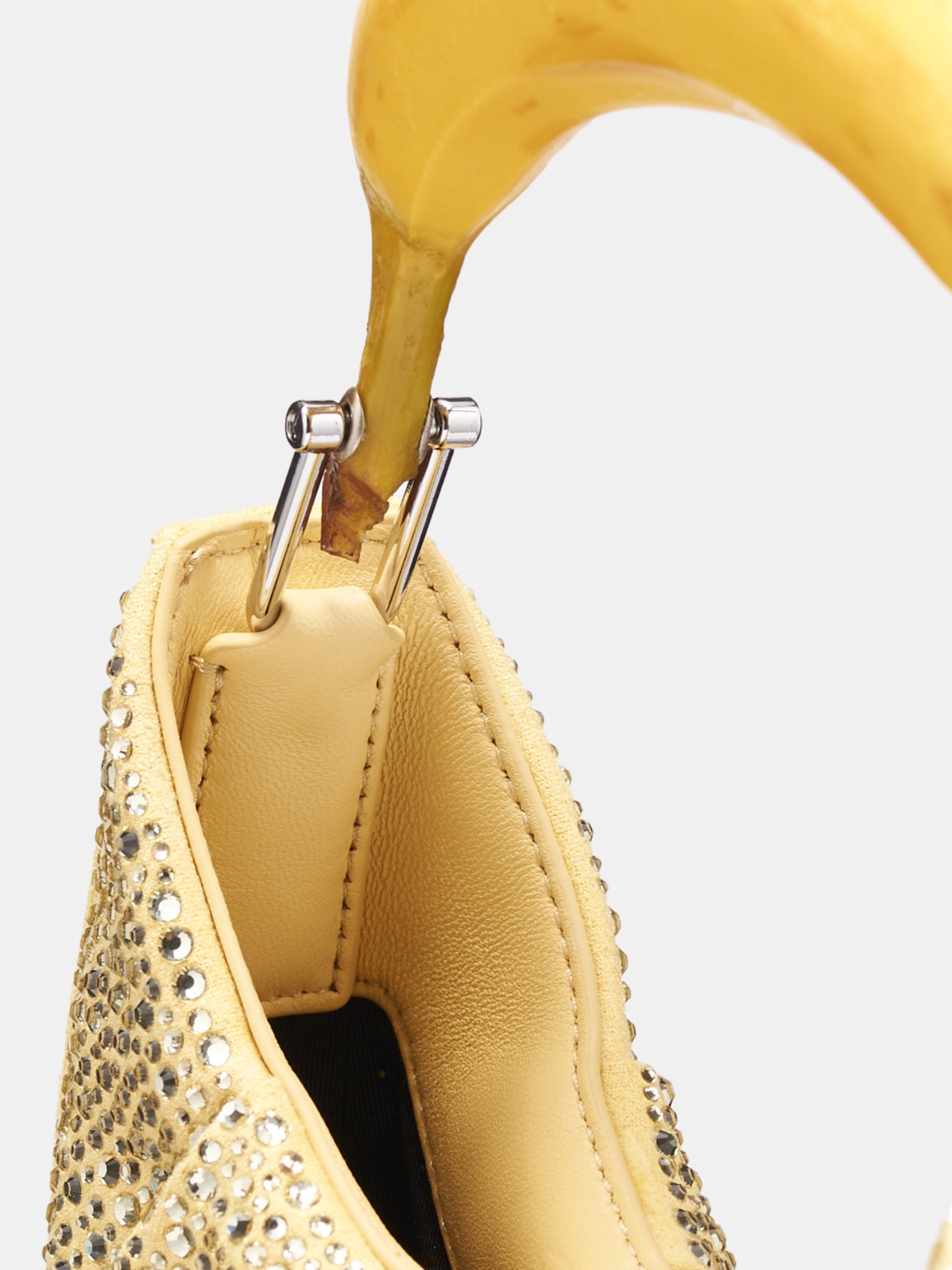 Rhinestone Banana Hobo Bag (BR003-700-YELLOW)