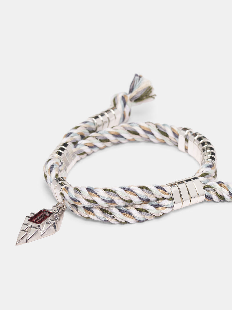 Sable Braided Metal Bracelet (BR02-201-MULTICOLOR)