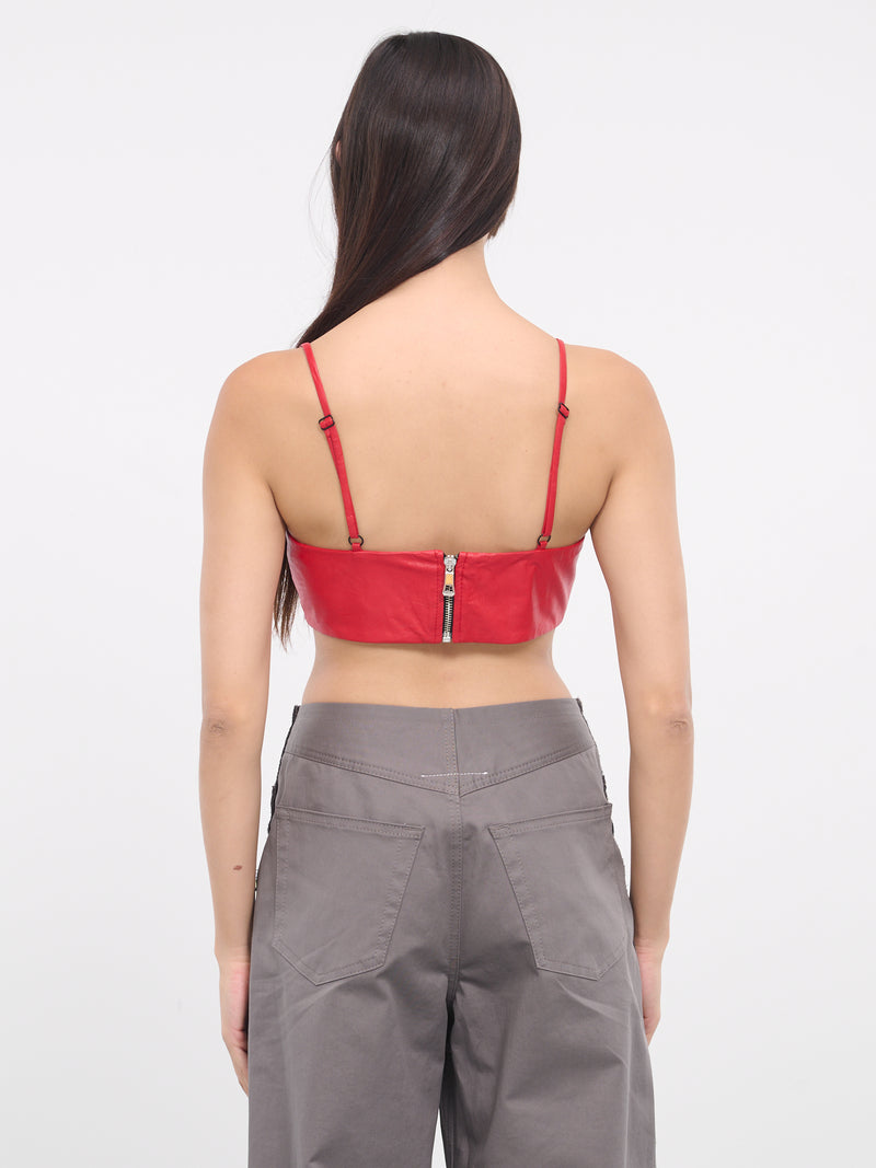 Leather Bra (BRA-RED-01-RED)
