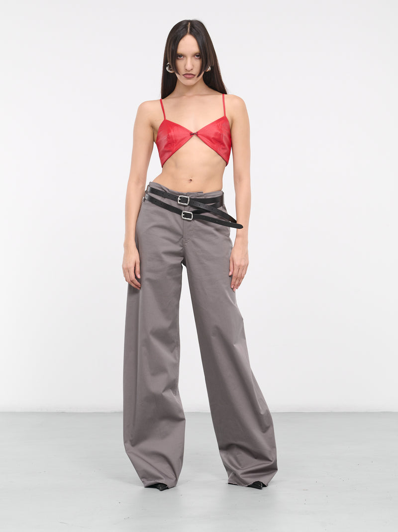 Leather Bra (BRA-RED-01-RED)