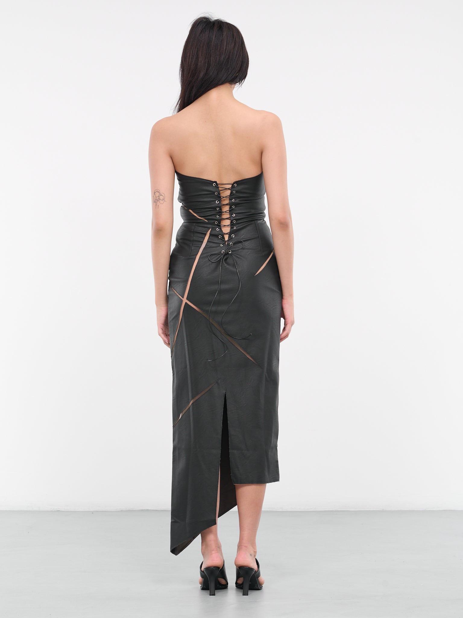 Broken Midi Dress (BROKEN-MIDI-VEGAN-BLACK)