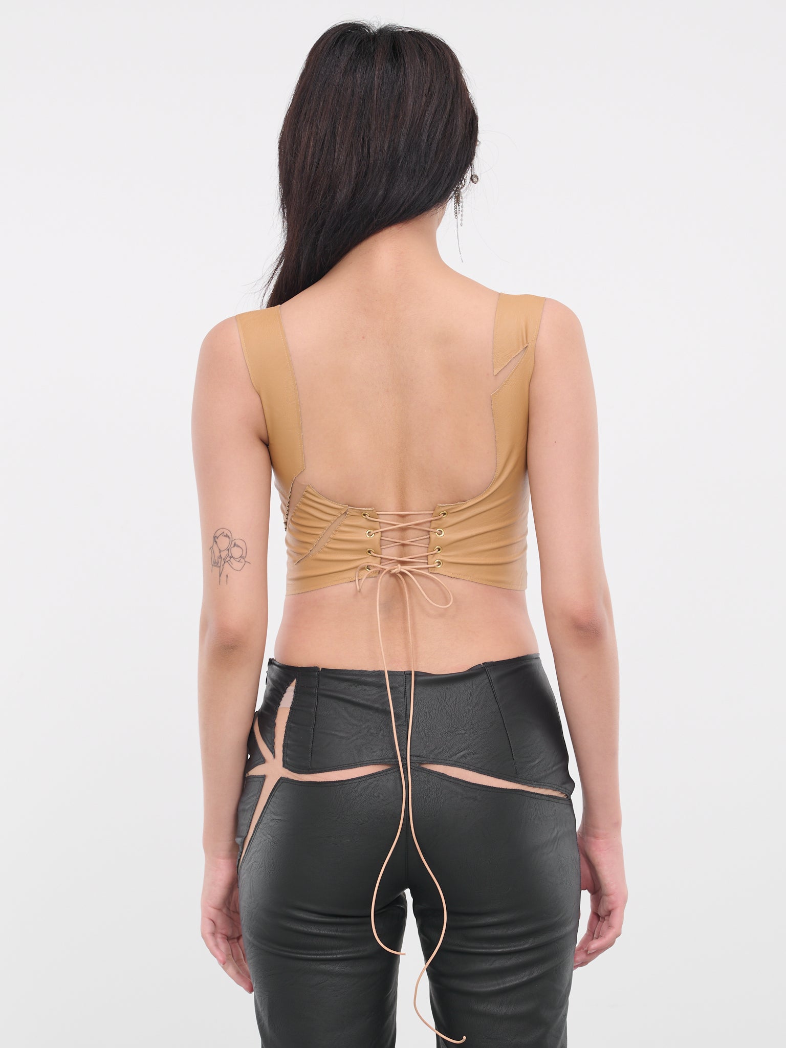 Broken Bustier Top (BROKEN-RECYCLED-LIGHT-BROWN)