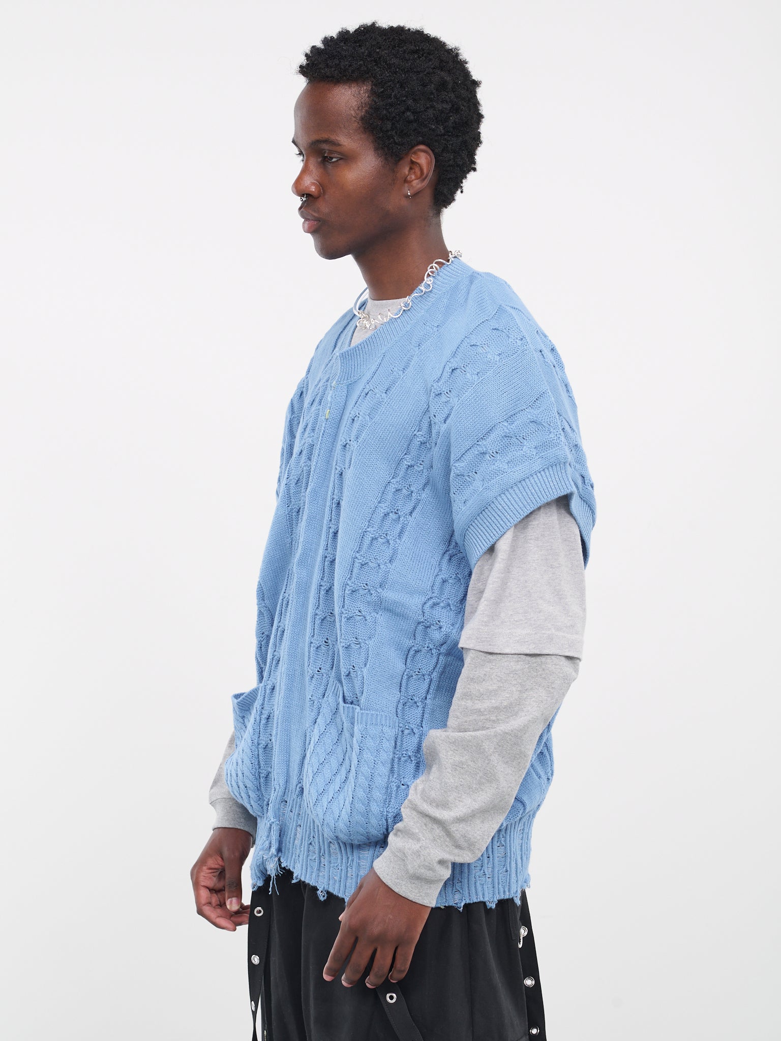 Inside Out Vest (BS239301-BLUE)