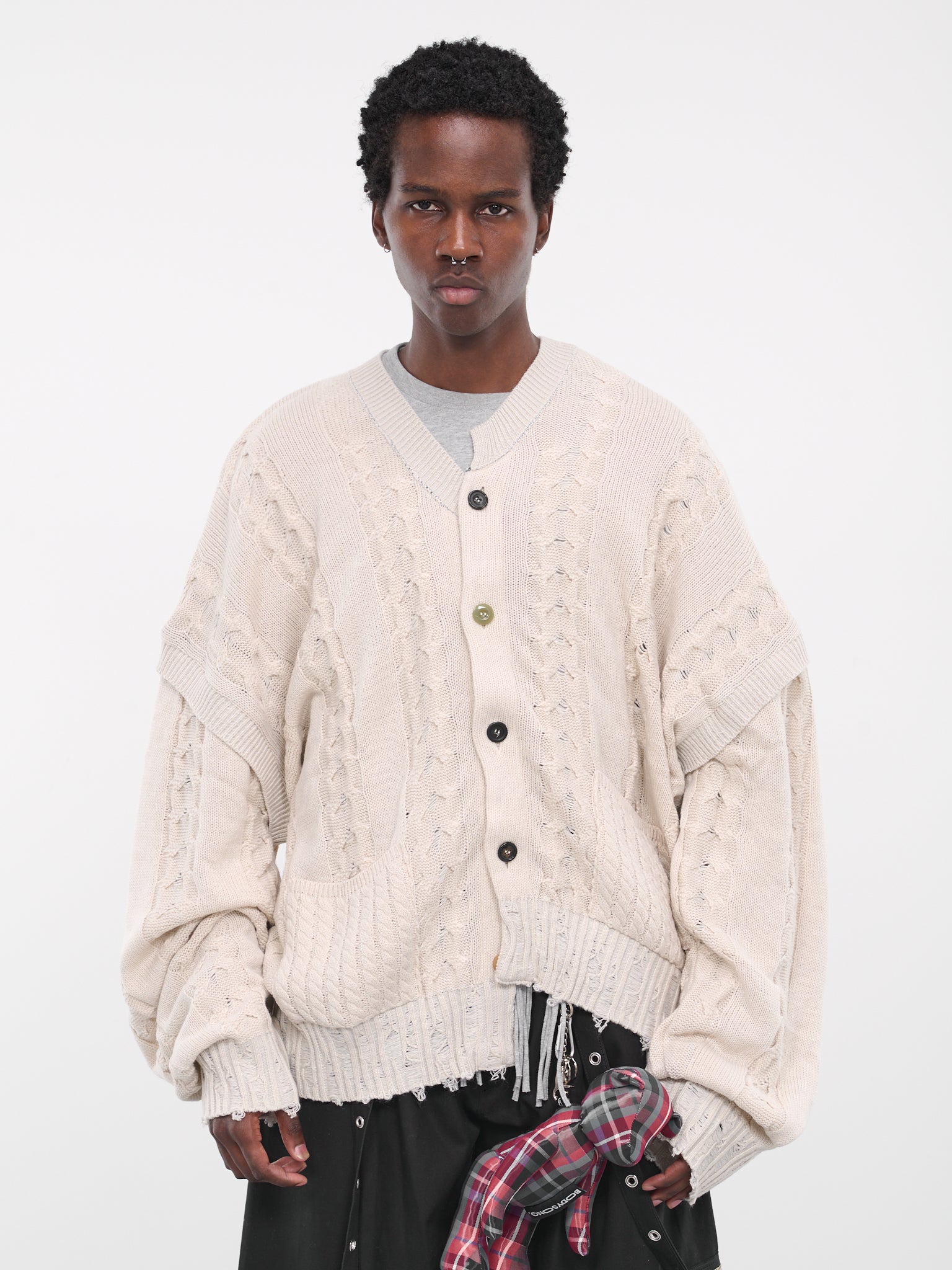 Inside Out Cardigan (BS239303-WHITE)
