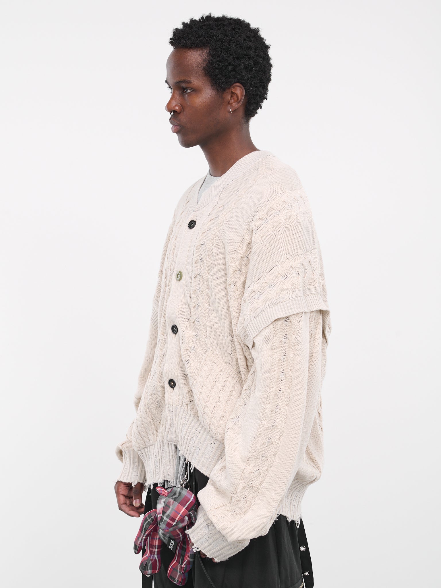 Inside Out Cardigan (BS239303-WHITE)
