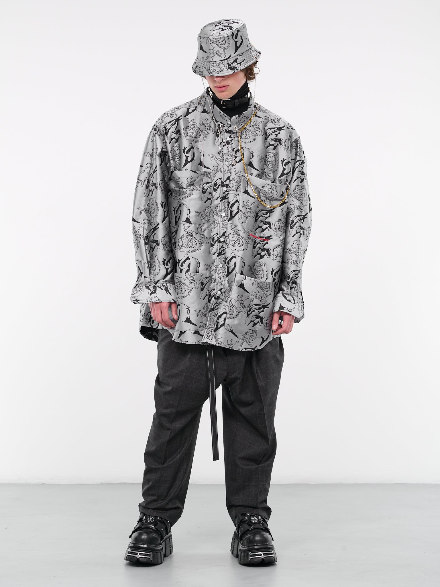 Unicorn Big Shirt (BS239402-SILVER)