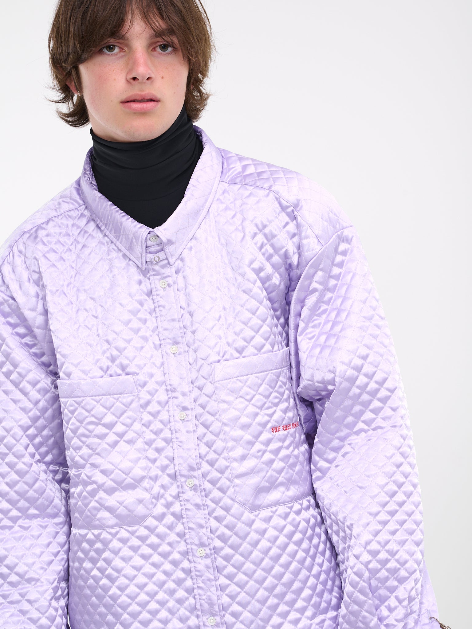 Diamond Quilt Big Shirt (BS239409-PURPLE)