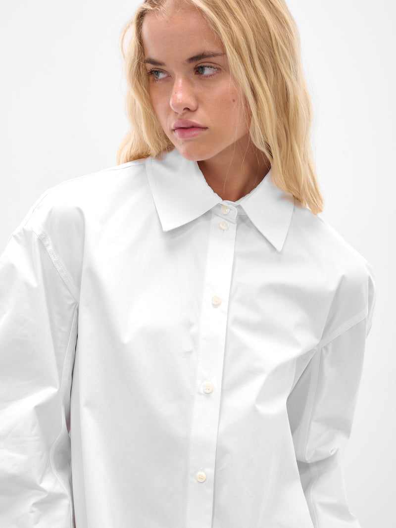 The White Ovalo Shirt Dress (DRW00686AW00648-WHITE)