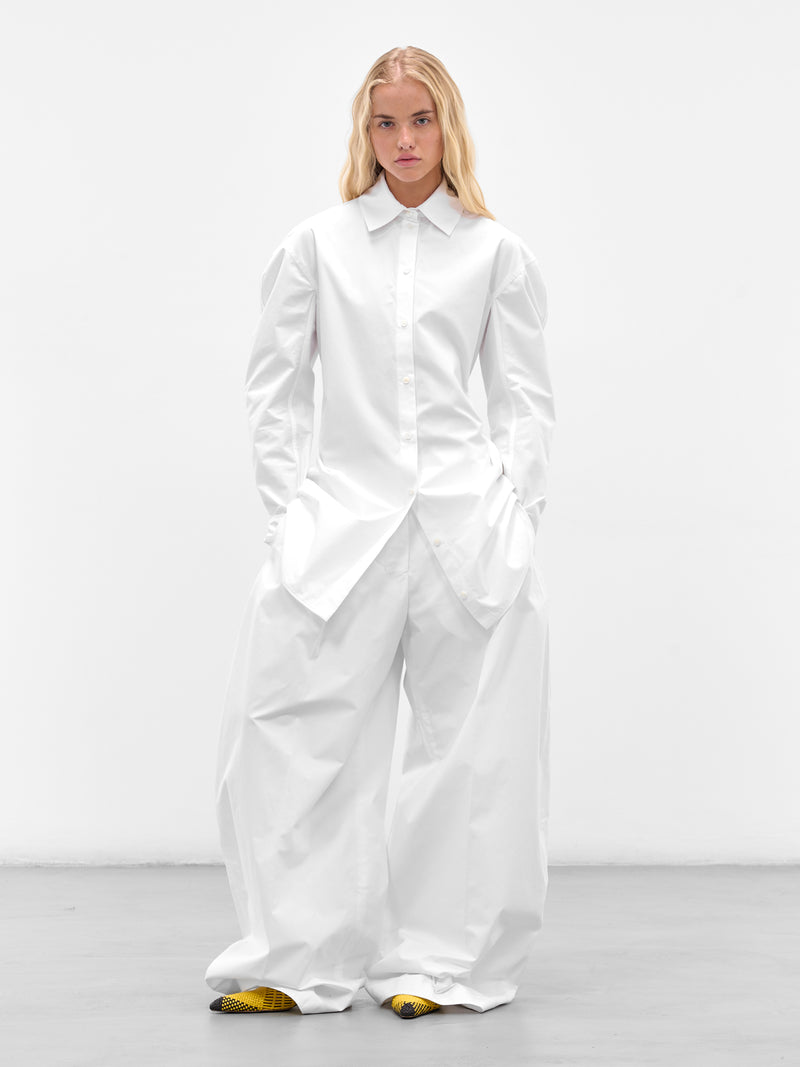 The White Ovalo Shirt Dress (DRW00686AW00648-WHITE)
