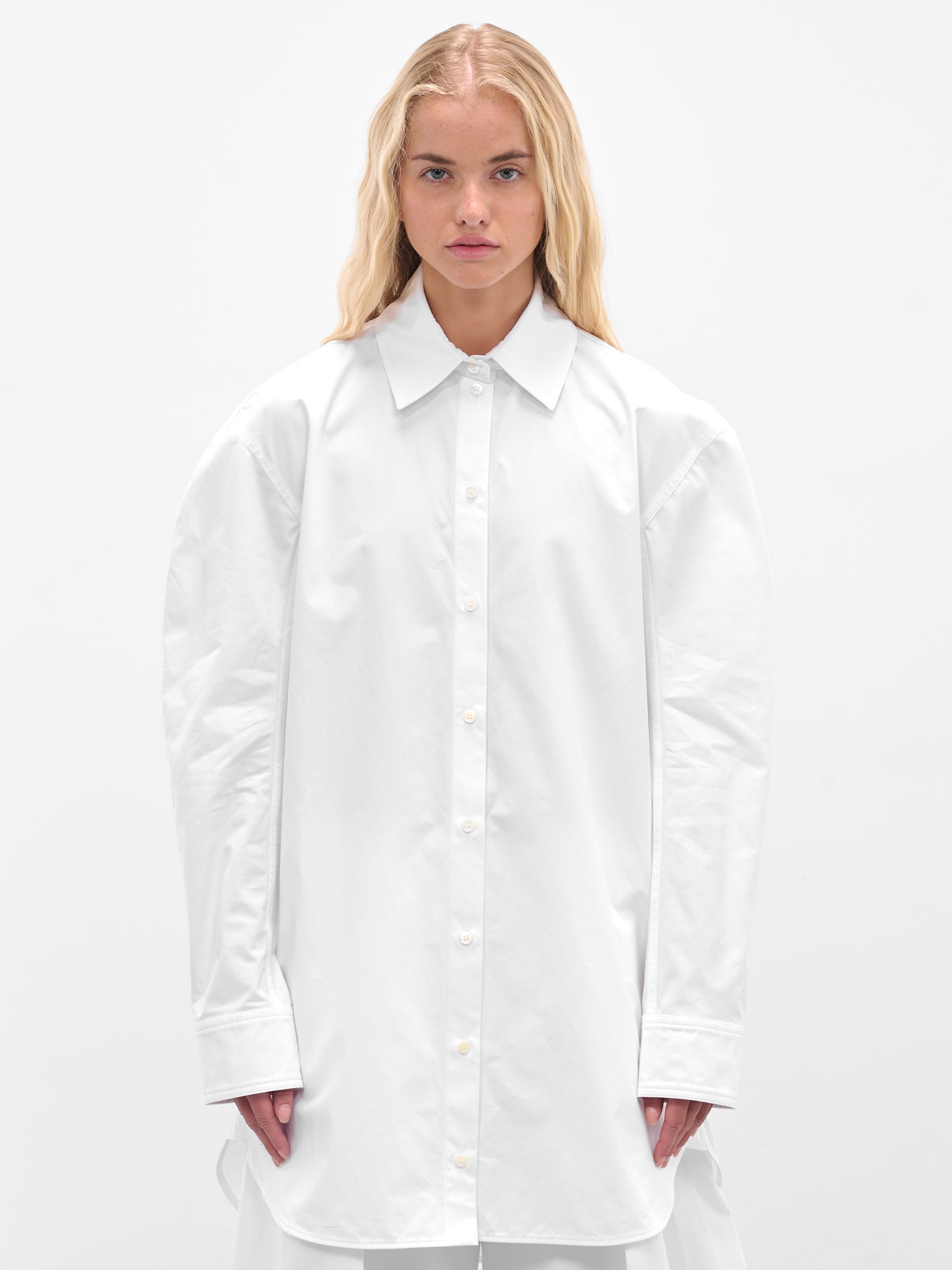 white shirt dress women The White Ovalo Shirt Dress (DRW00686AW00648-WHITE)