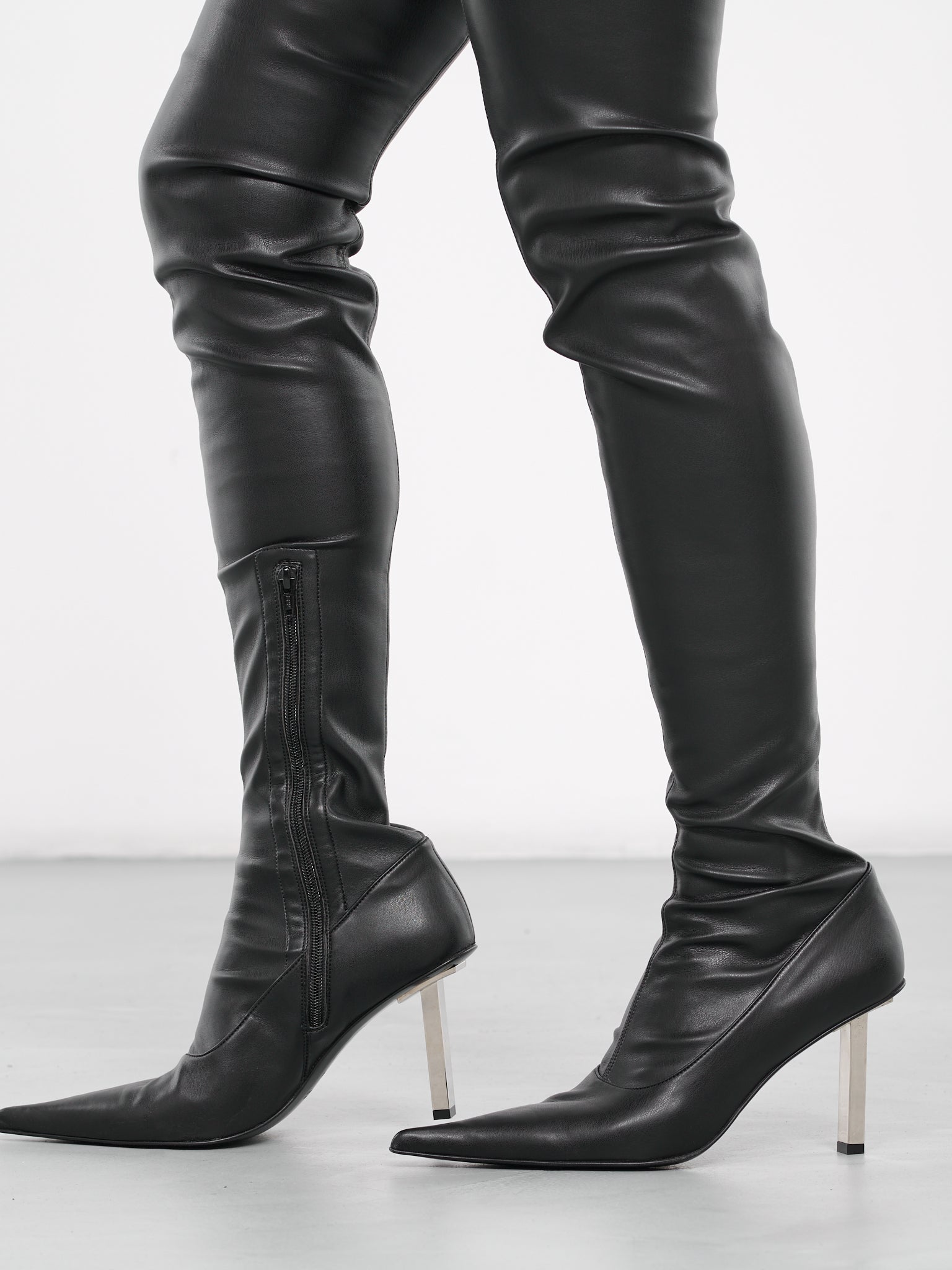 Thigh High Leather Boots (BT101BLACK)