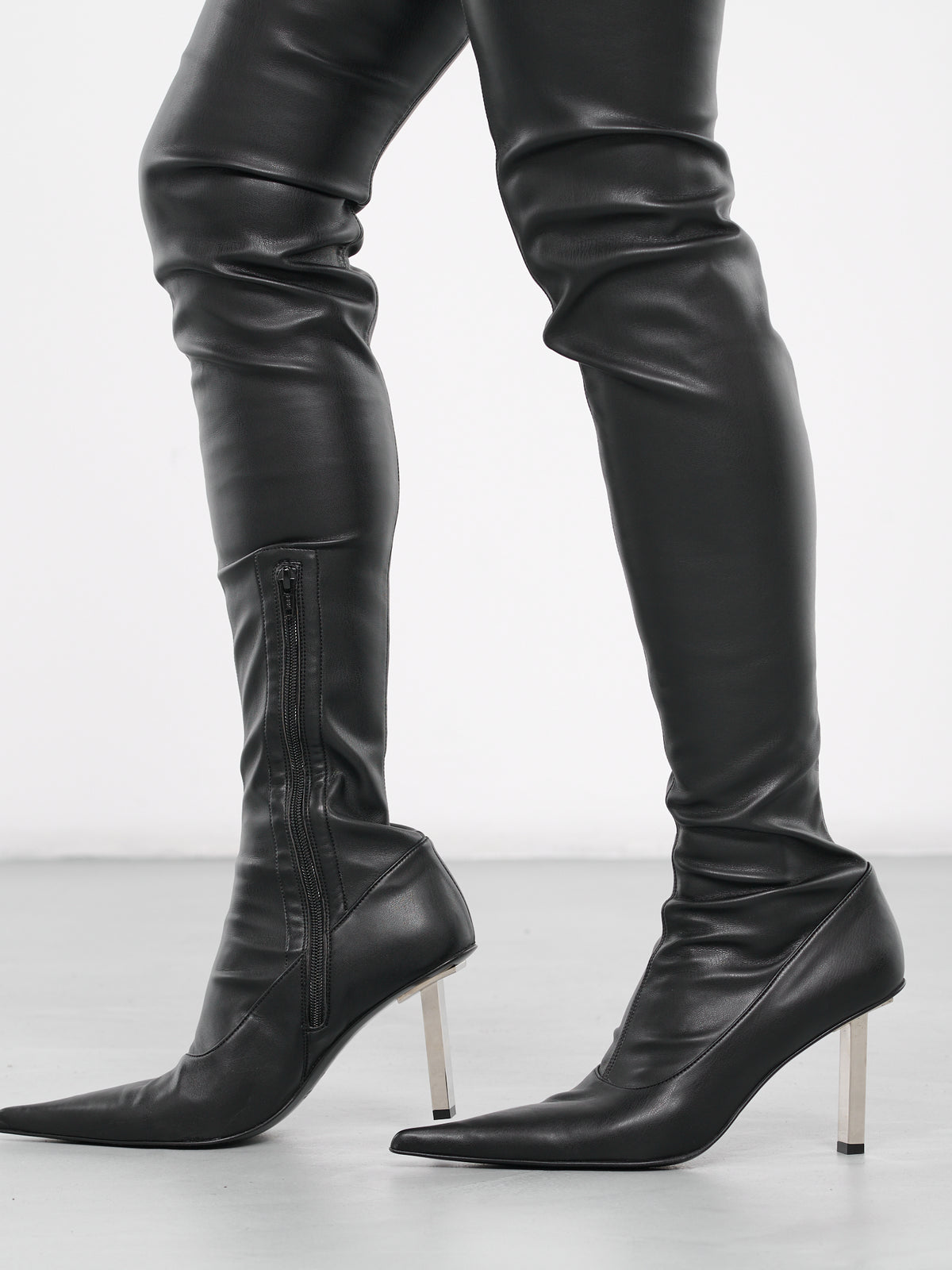 Thigh High Leather Boots (BT10-1-BLACK)