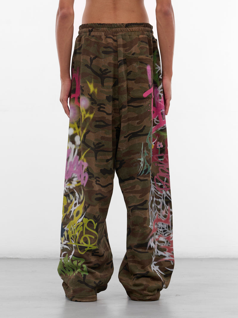 Camo Graffiti Graphics Sweatpants (BUPA0101-CAMOUFLAGE)
