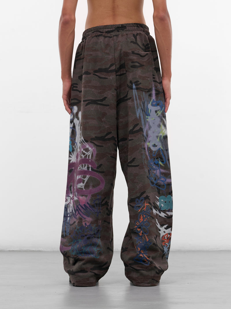 Camo Graffiti Graphics Sweatpants (BUPA0102-CAMOUFLAGE)