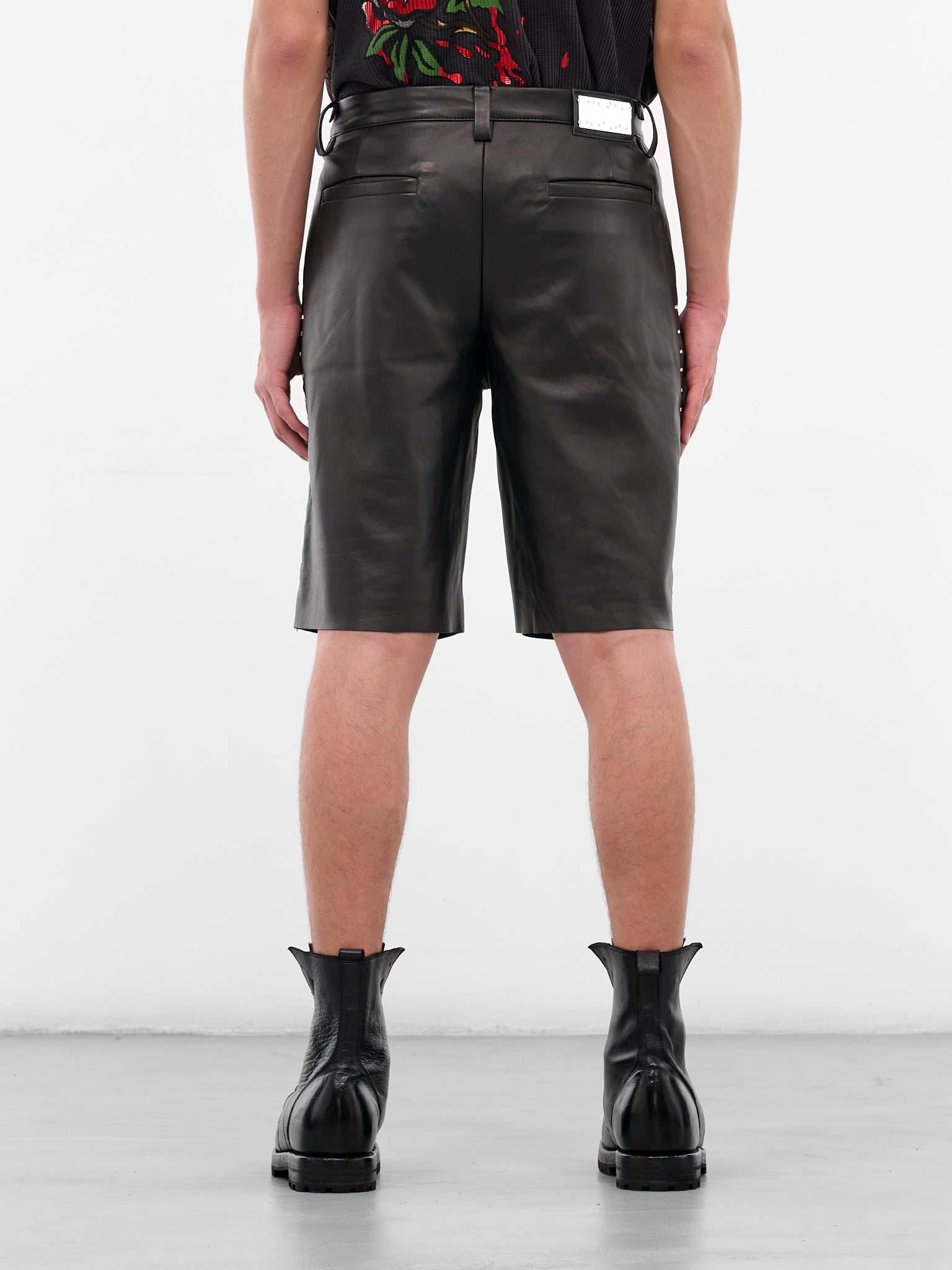 Black Business Leather Shorts (BUSINESS-SHORT-BLACK)