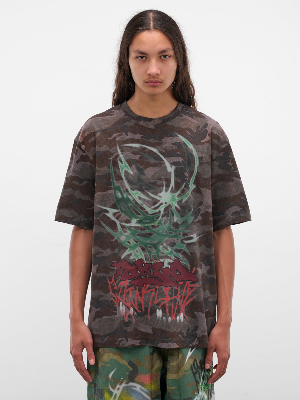 Camo Graffiti Print Tee (BUTS0102-CAMOUFLAGE)