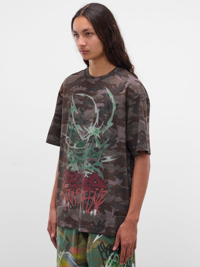 Camo Graffiti Print Tee (BUTS0102-CAMOUFLAGE)