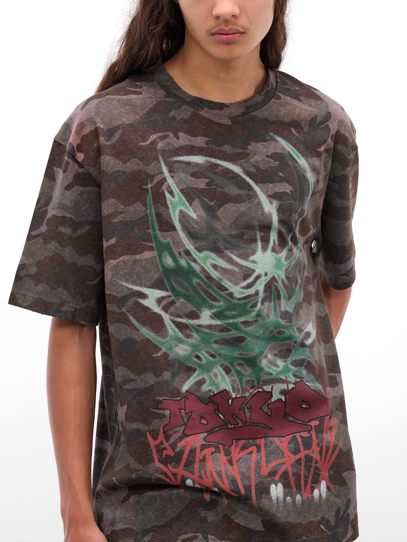 Camo Graffiti Print Tee (BUTS0102-CAMOUFLAGE)
