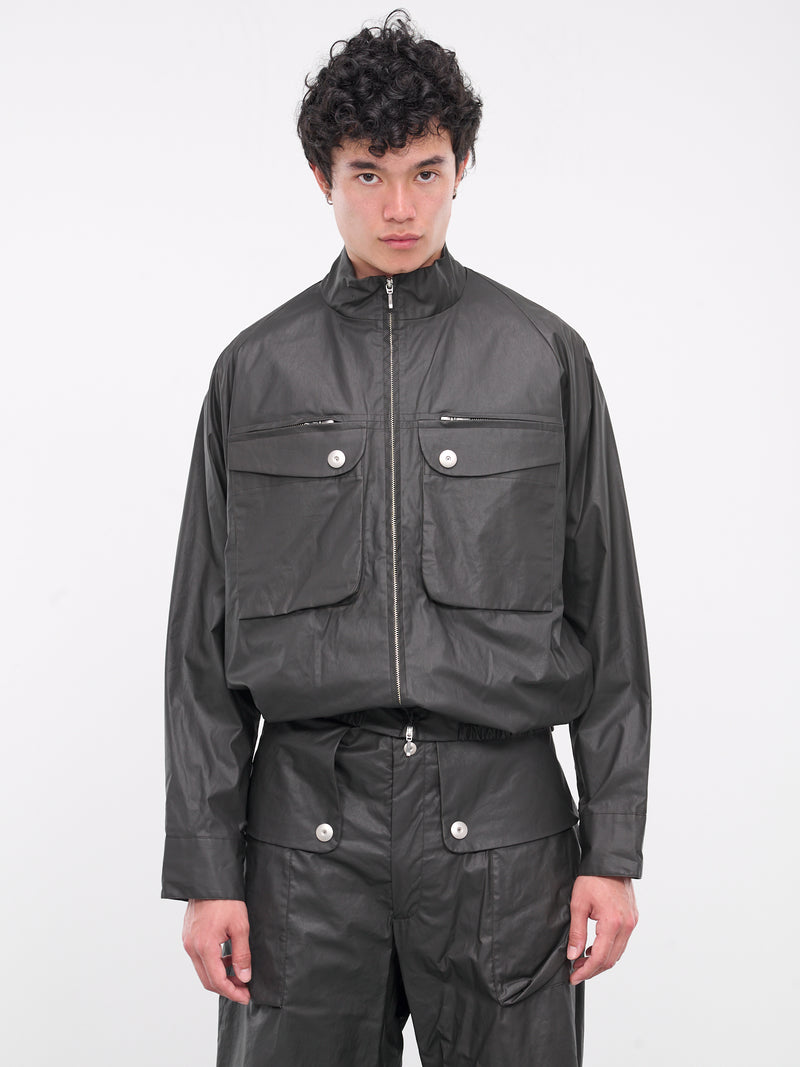 Tempus Coated Blouson (BZ-102-01-BROWN)