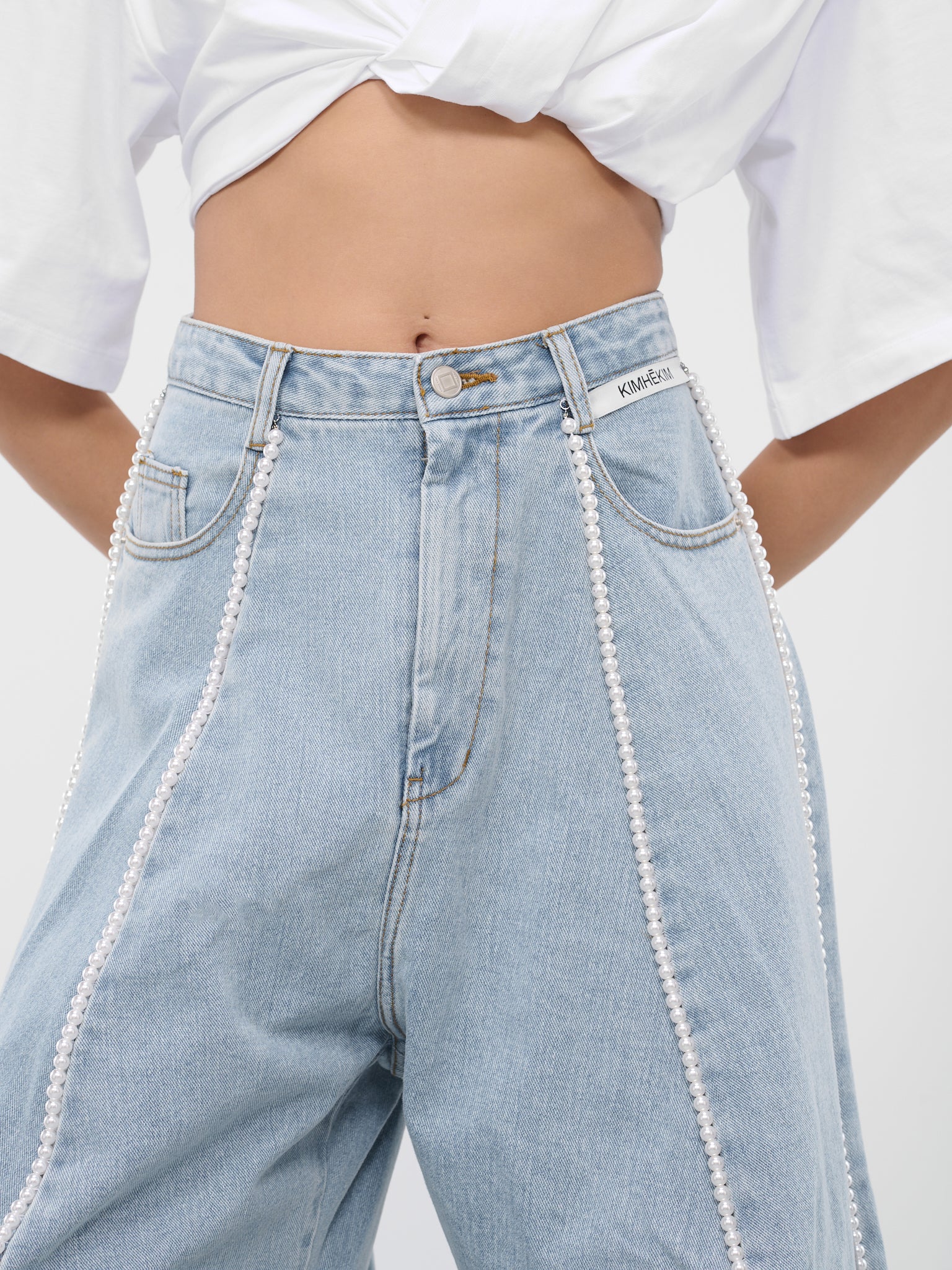 Pearl Boyfriend Jeans (C-PT01-SB-SKY-BLUE)