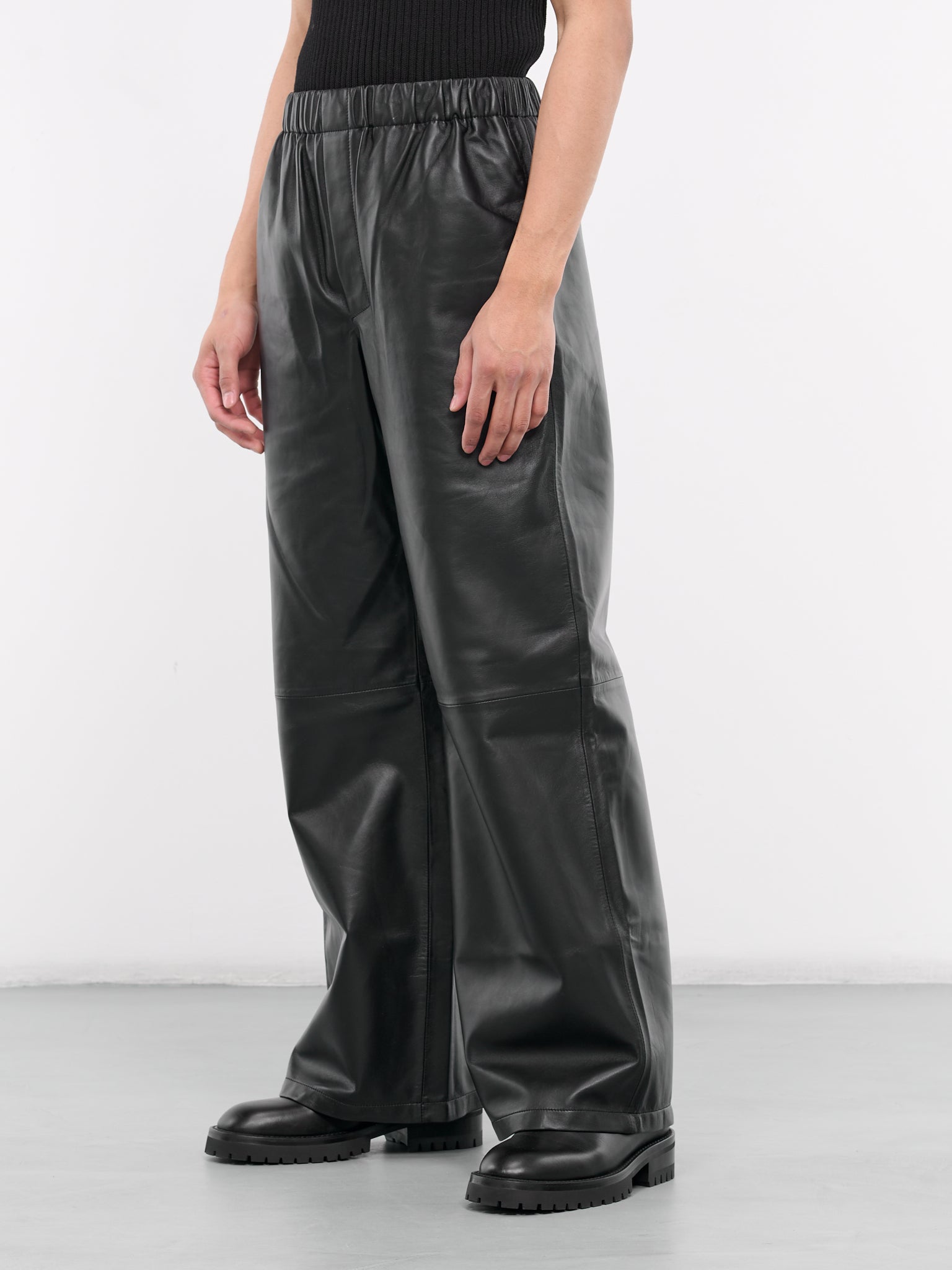 Leather Boxer Pants (CO-PT006-M-LEA001-BLACK)