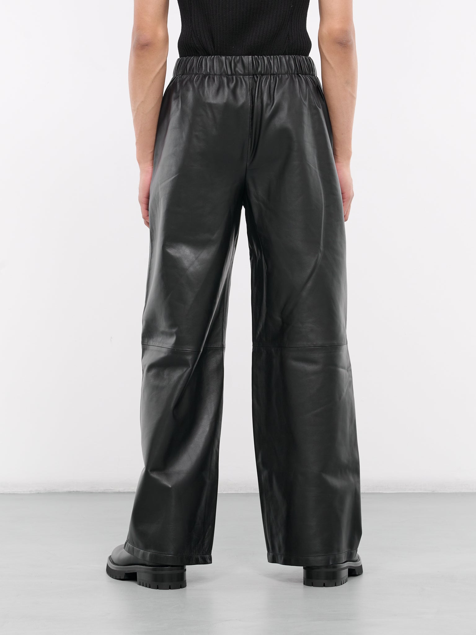 Leather Boxer Pants (CO-PT006-M-LEA001-BLACK)