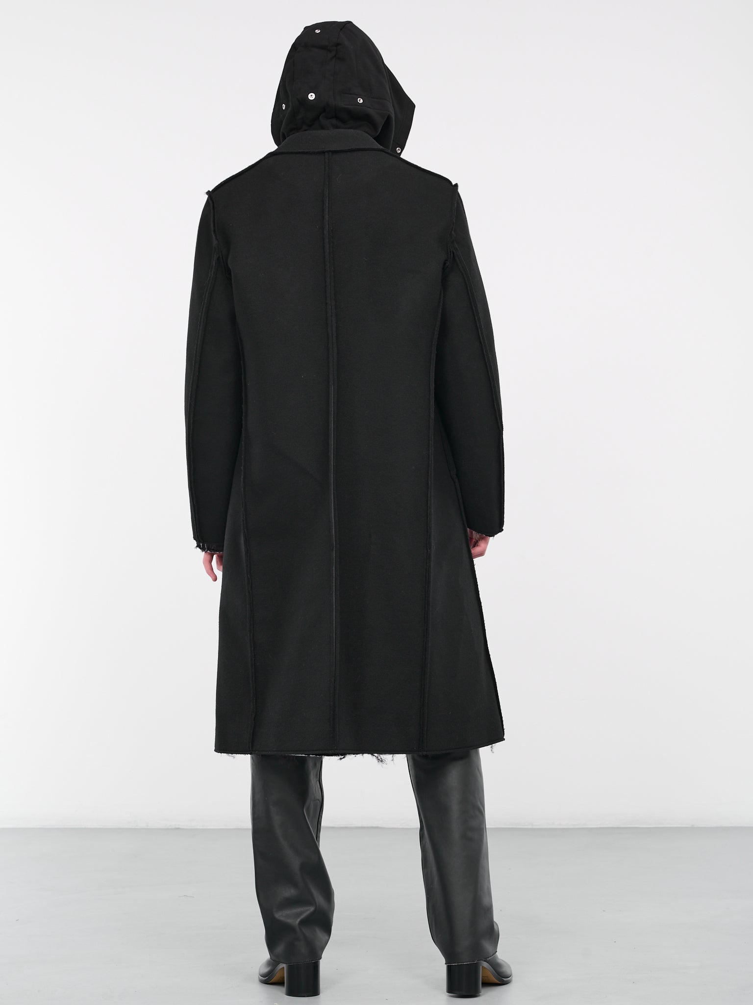Perforated Coat (C001-BLACK)