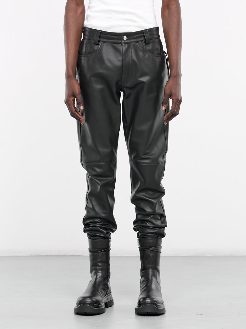  DTODWW Men's Faux Leather Pants Glossy Tight Pants