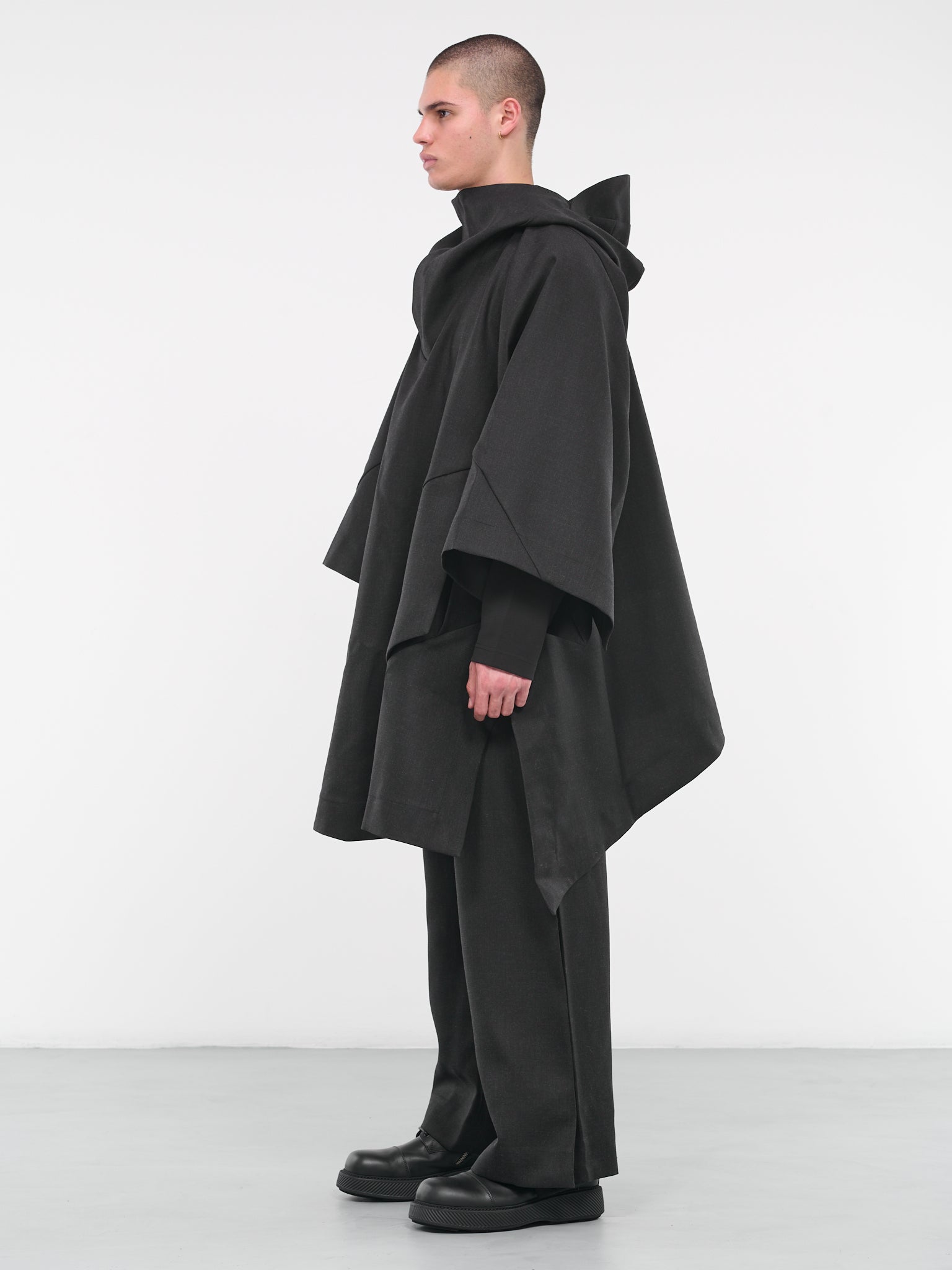 Crassula Coat (C01A-CHARCOAL)