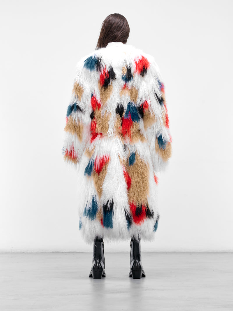 Multi-Color Reversible Mongolian Fur Coat (C034-K006-MULTICOLOR)