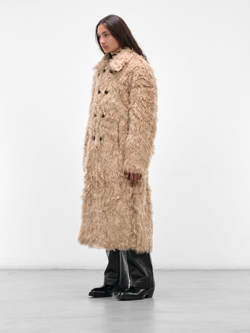 Beige Astrakan Fur Coat (CO40L-LB01-BEIGE-FUR)