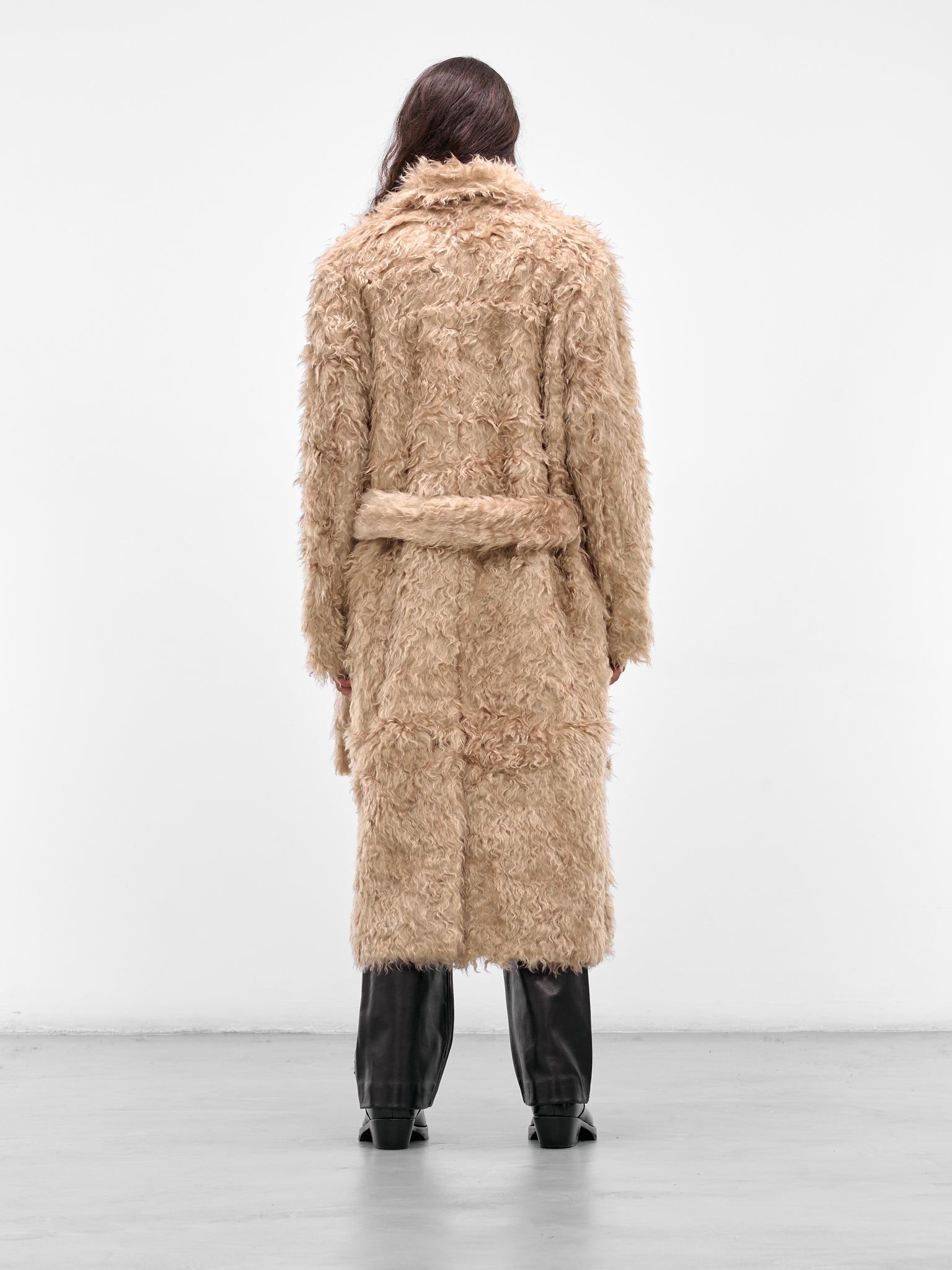 Beige Astrakan Fur Coat (CO40L-LB01-BEIGE-FUR)