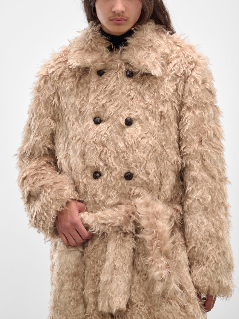 Beige Astrakan Fur Coat (CO40L-LB01-BEIGE-FUR)