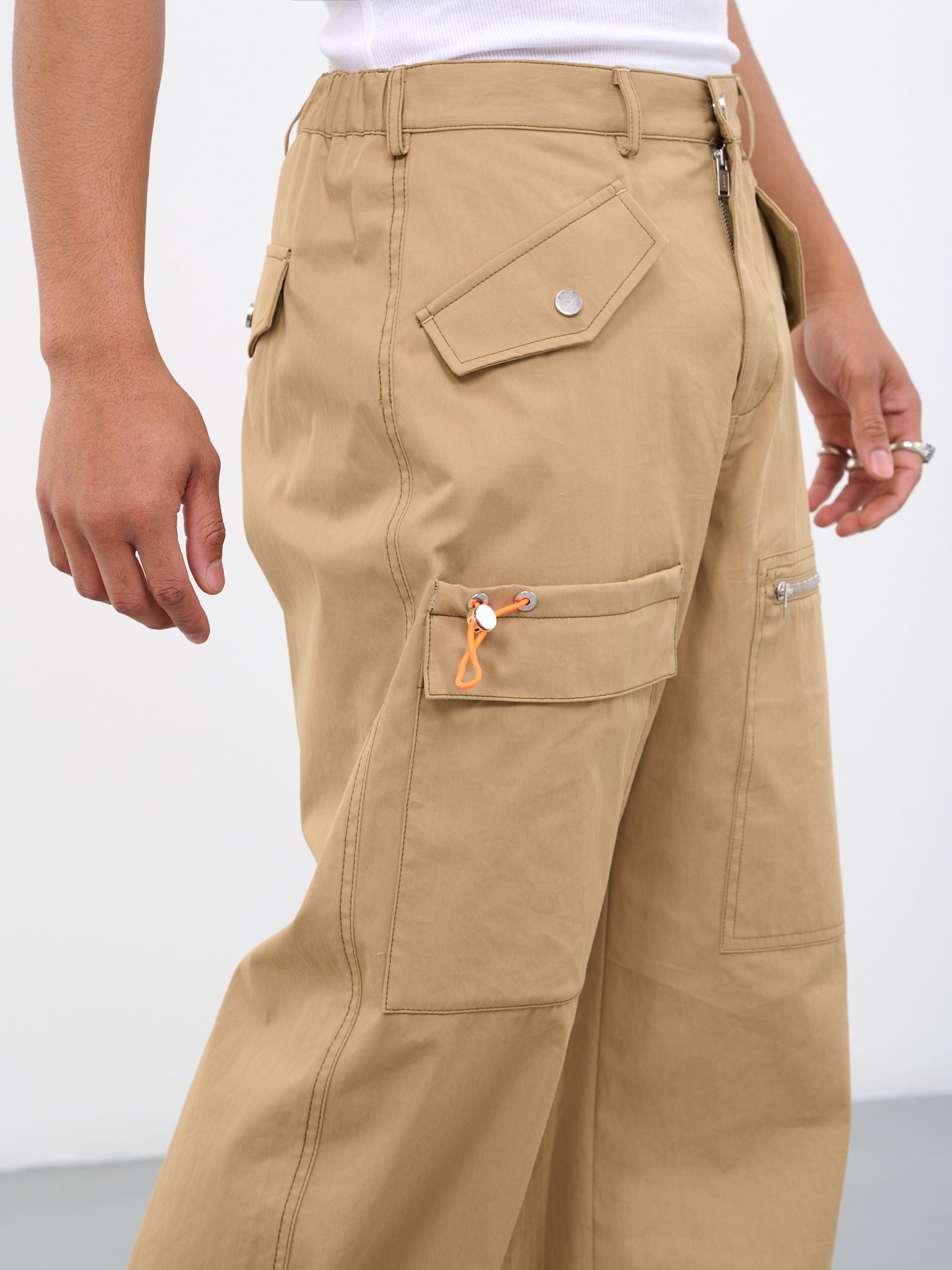 Slouchy Pocket Pants (C2113R23-4020-KHAKI)