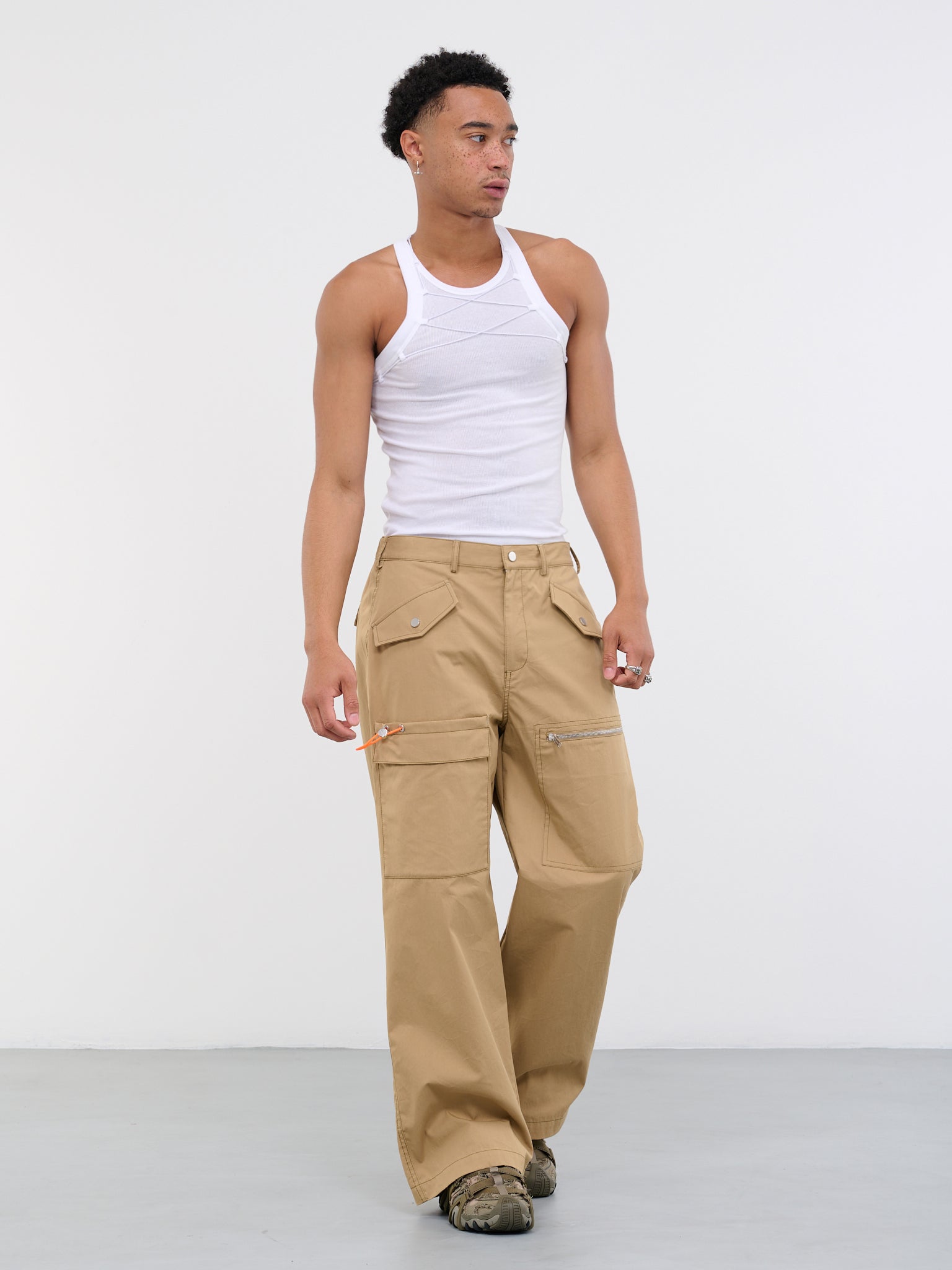 Slouchy Pocket Pants (C2113R23-4020-KHAKI)