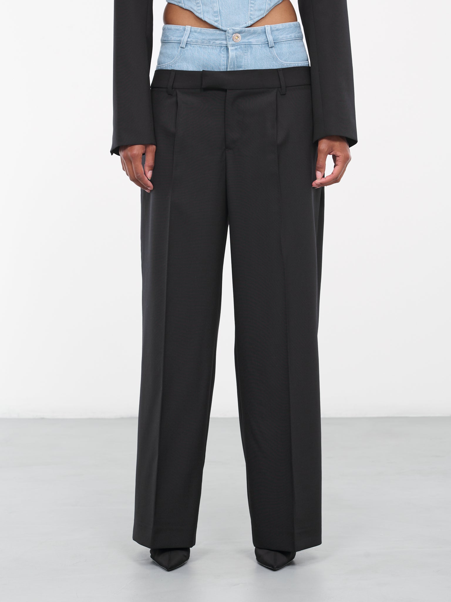 Hybrid Trousers (C2148P23-1057-BLACK-CYAN)