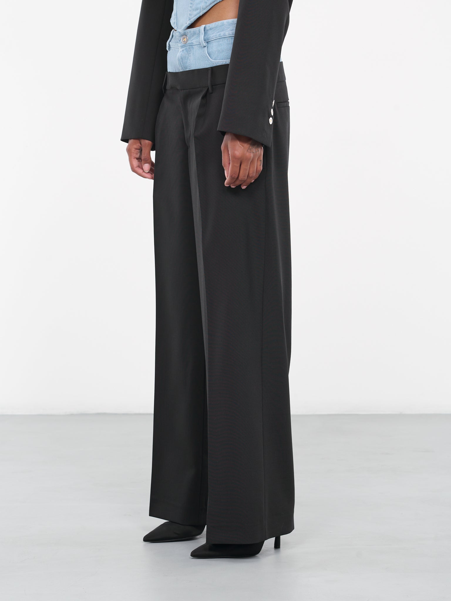 Hybrid Trousers (C2148P23-1057-BLACK-CYAN)