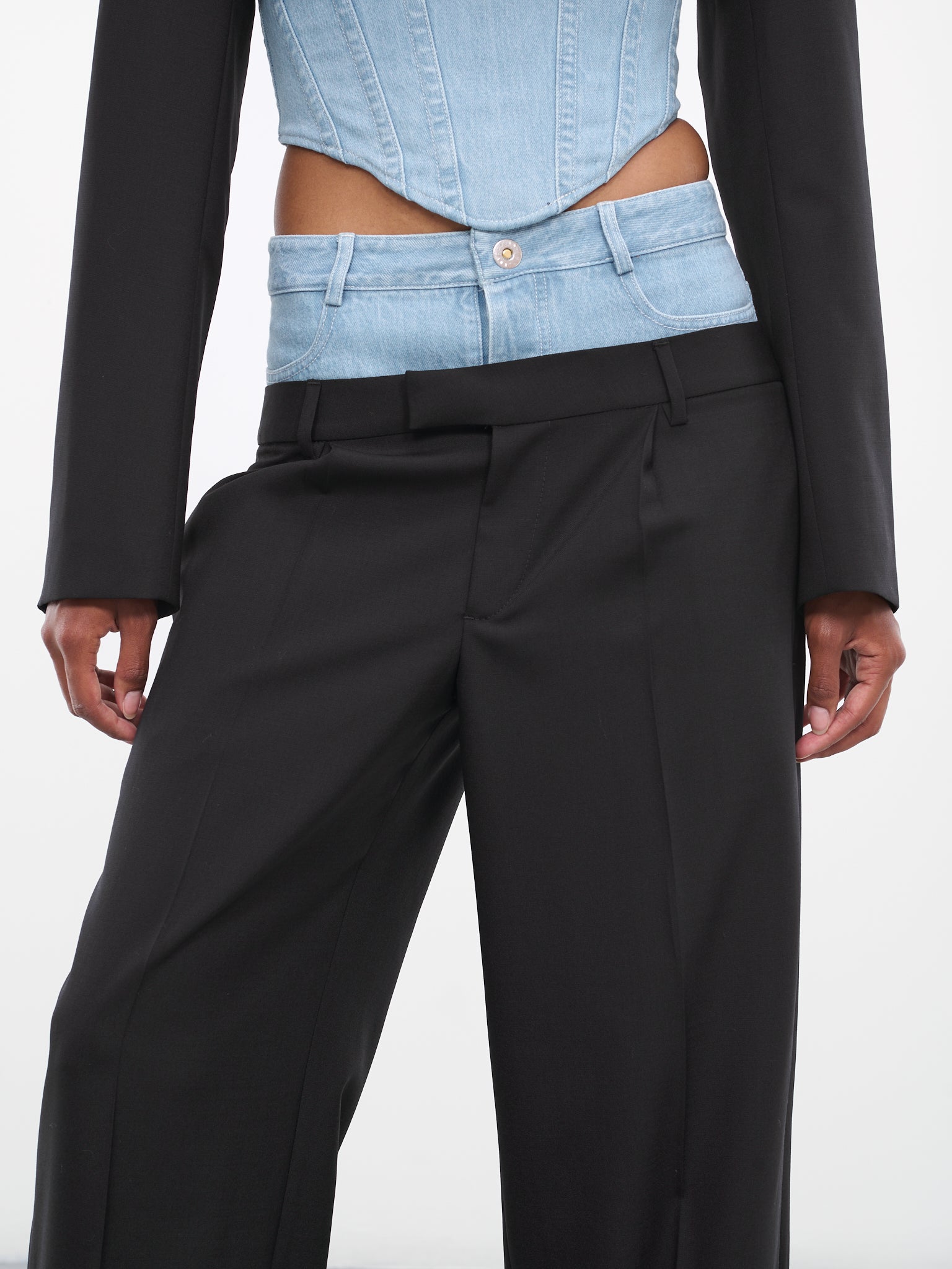 Hybrid Trousers (C2148P23-1057-BLACK-CYAN)