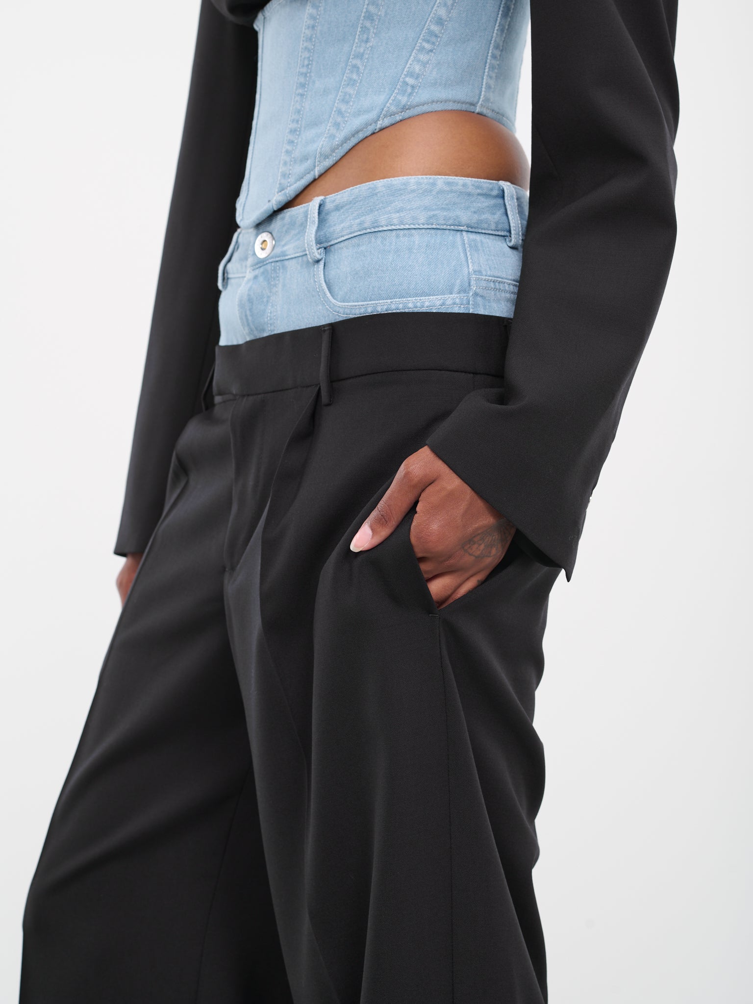 Hybrid Trousers (C2148P23-1057-BLACK-CYAN)